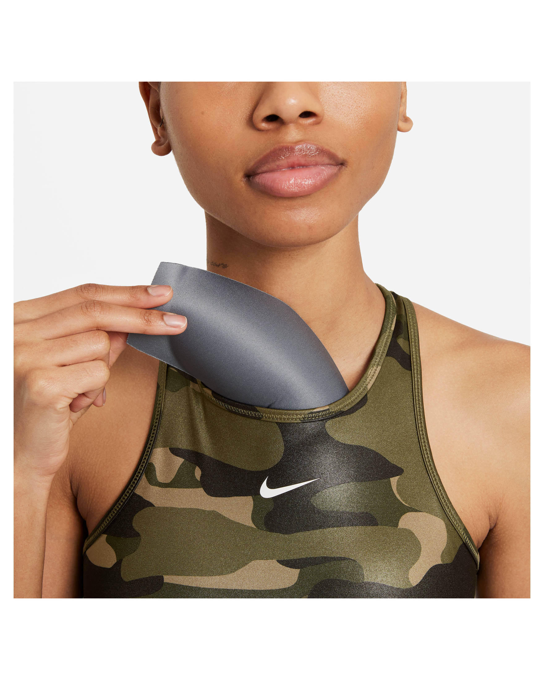 Nike| Damen Sport-BH DRI-FIT SWOOSH CAMO