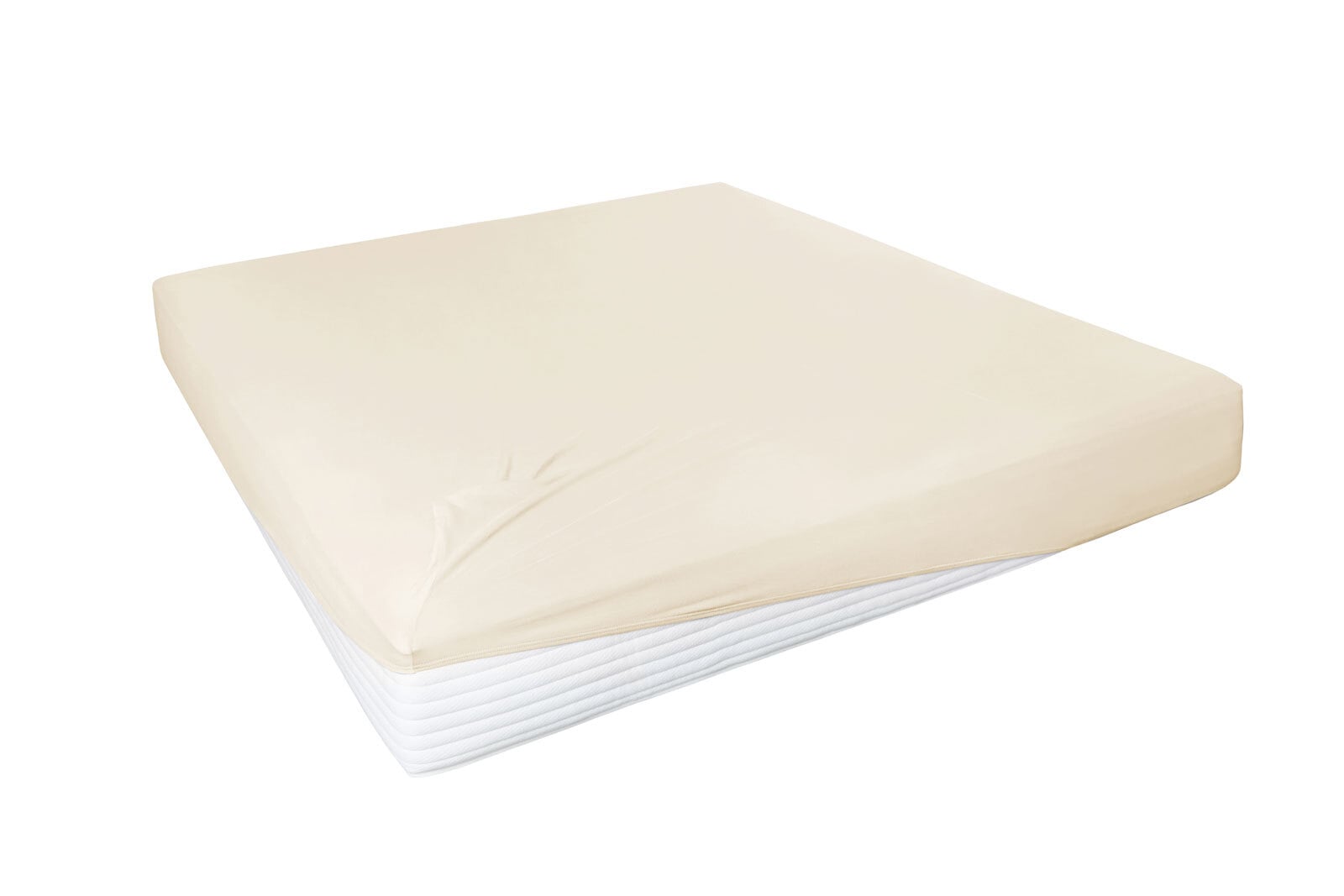 Vario Spannbetttuch Stretch Elasthan-Feinjersey 90 x 200-120 x 220 cm ecru