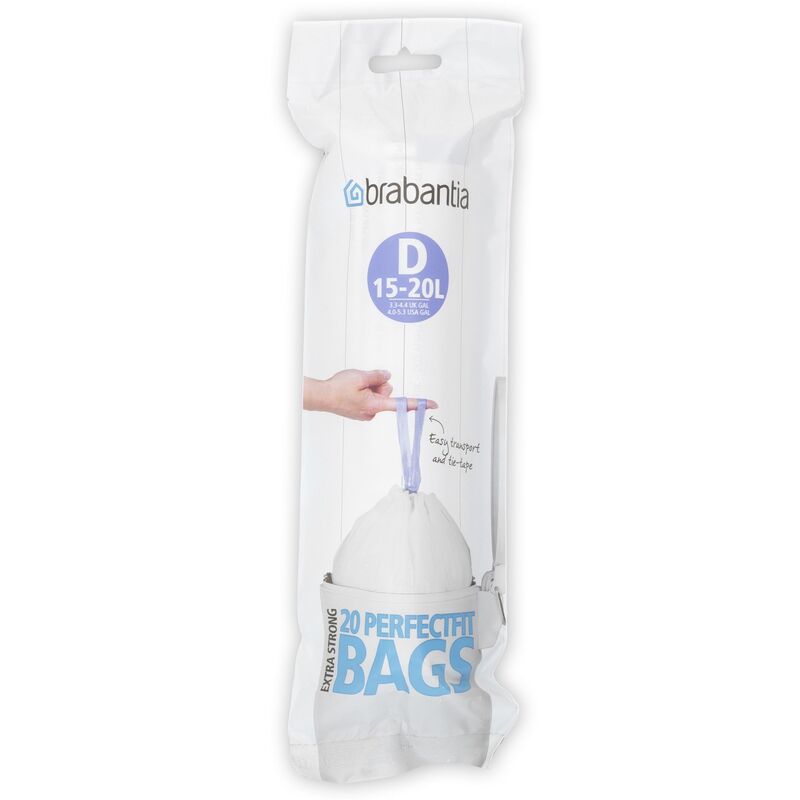 Brabantia Abfallsäcke PerfectFit, D, 20 l, 20 Stück