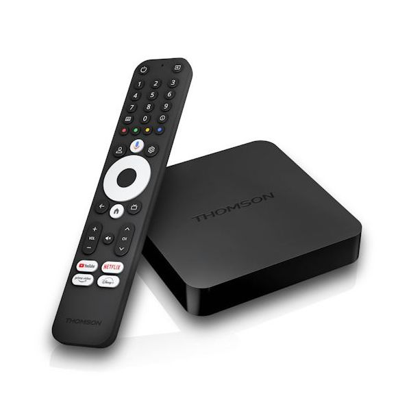Thomson Streaming Box 240G Android TV UltraHD 4K 8GB Preto