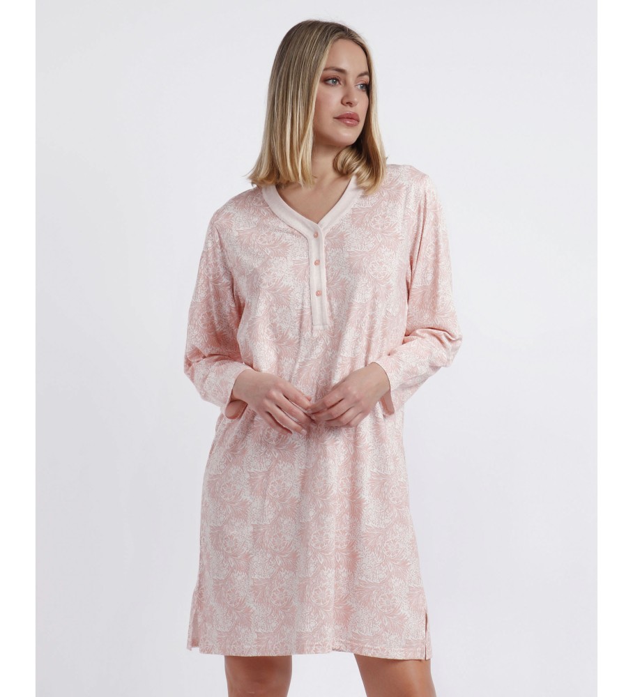 Camisola Admas de manga comprida, estilo coral, laranja.