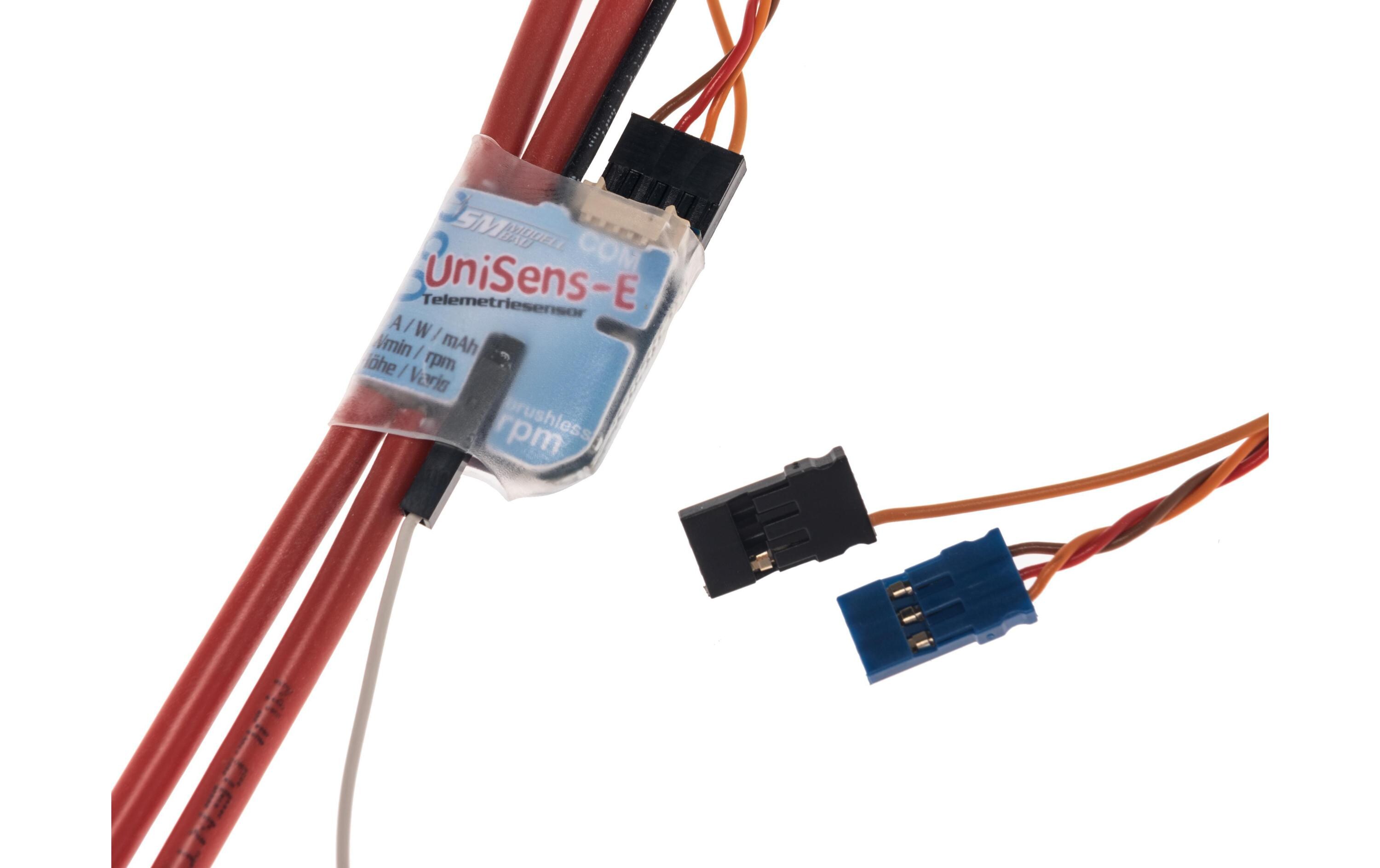 Telemetriemodul UniSens-E 280 A 2x 4-mm²-KabelTelemetrie Sensor