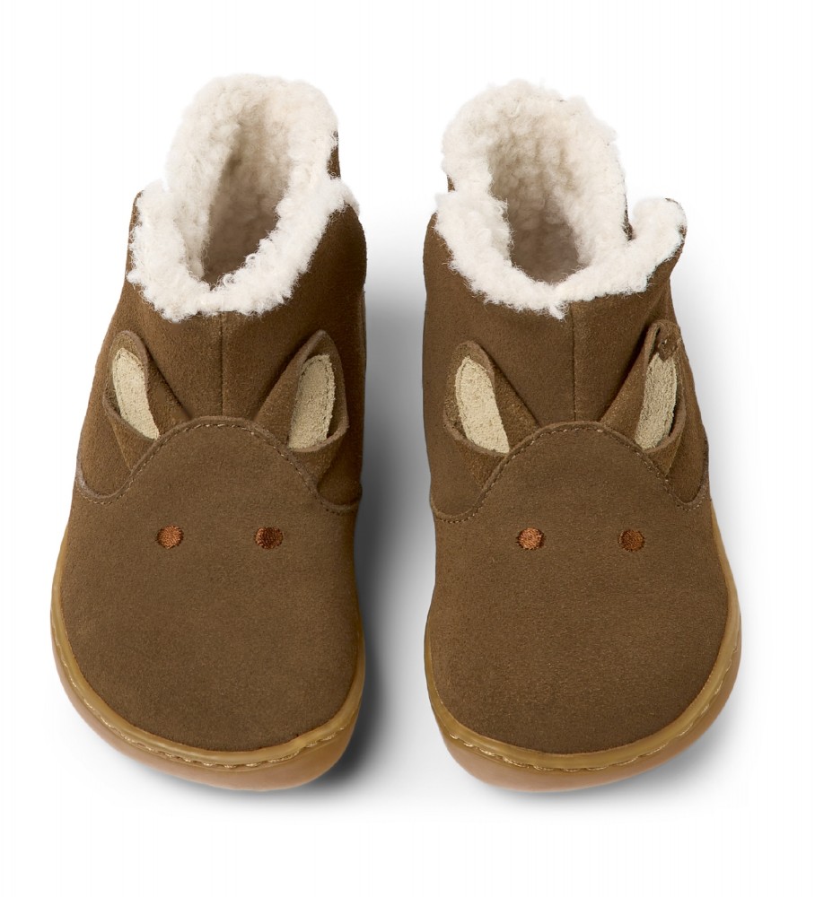 Botas de couro Camper Peu Cami Twins marrom