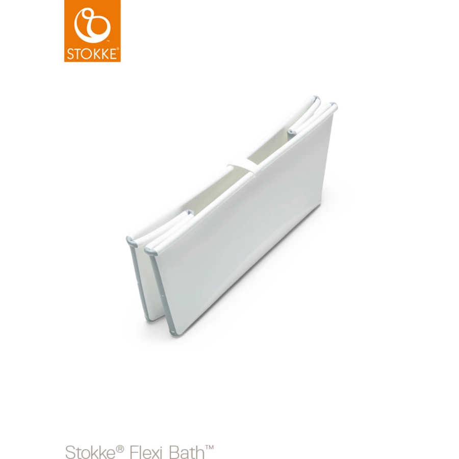 STOKKE® Badewanne und Badewannenständer Flexi Bath™ mit hitzeempfindlichem Stöpsel und Neugeborenenaufsatz grau ab der Geburt