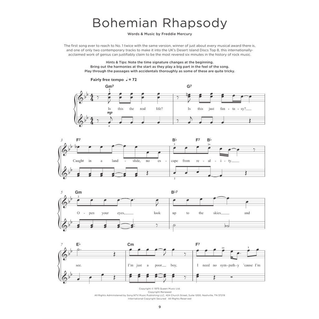 Hal Leonard Really Easy Piano Queen songboek voor piano