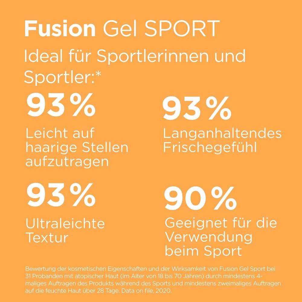 ISDIN FusionGel SPORT LSF50 extra wasserfest und schweißbeständiger Sonnenschutz mit ultraleichter Gel-Textur
