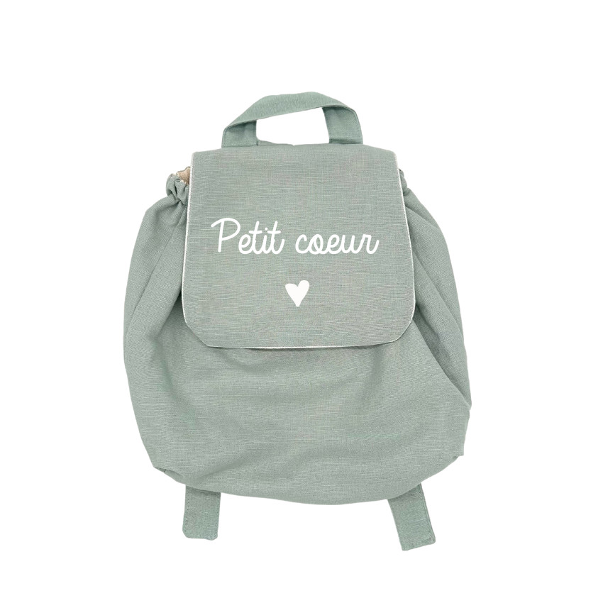 Sac à dos Petit coeur - Menthe