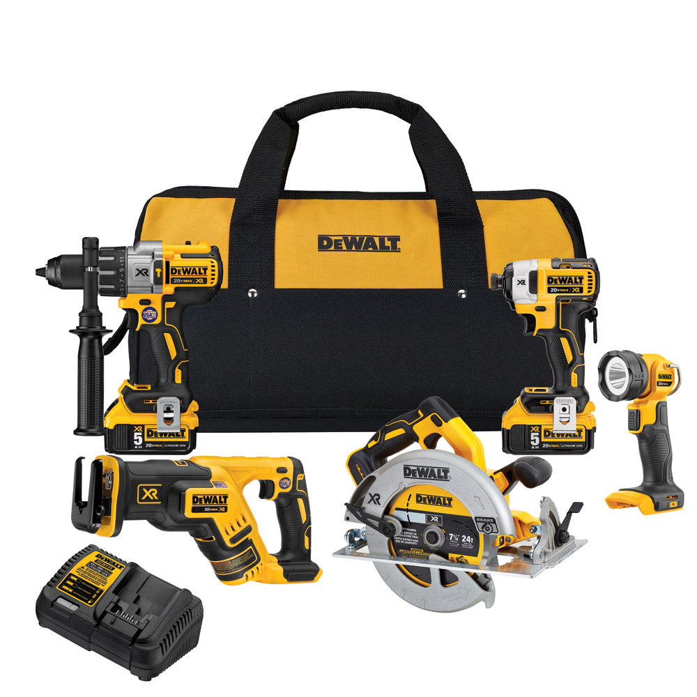 DCK594P2 20V MAX XR Lithium Ion 5-Tool Combo kit