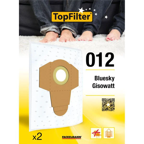 Lot de 2 sacs aspirateur Bluesky et Gisowatt Premium TopFilter