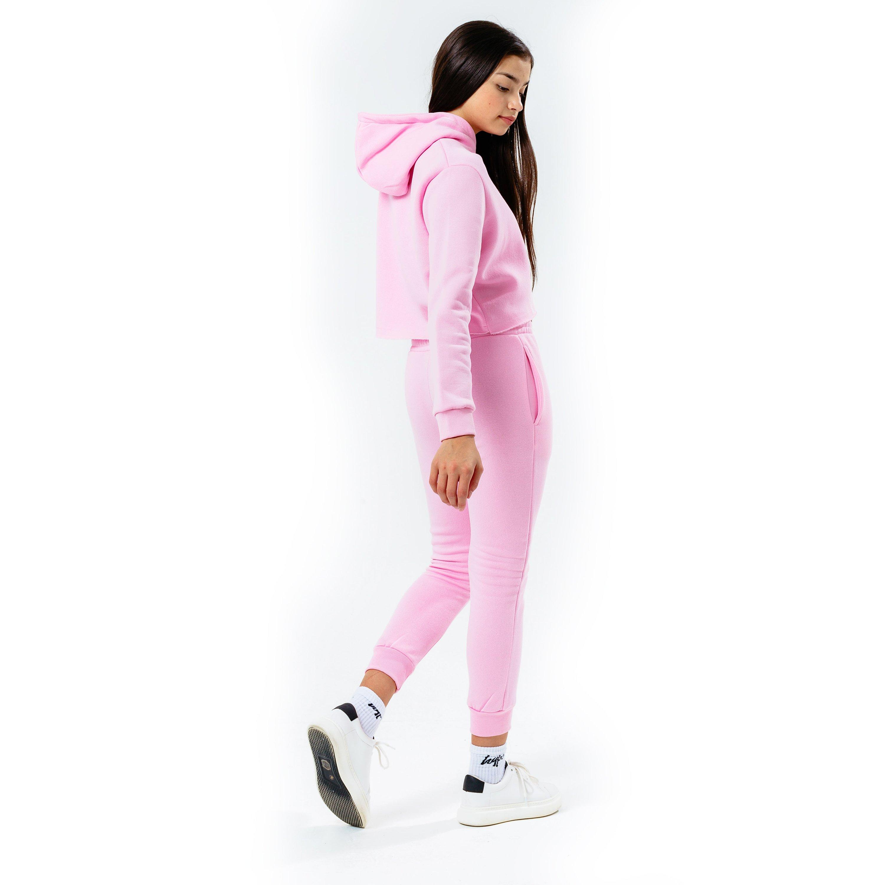 Hype Kids Crop Pullover Hoodie and Jogger Set