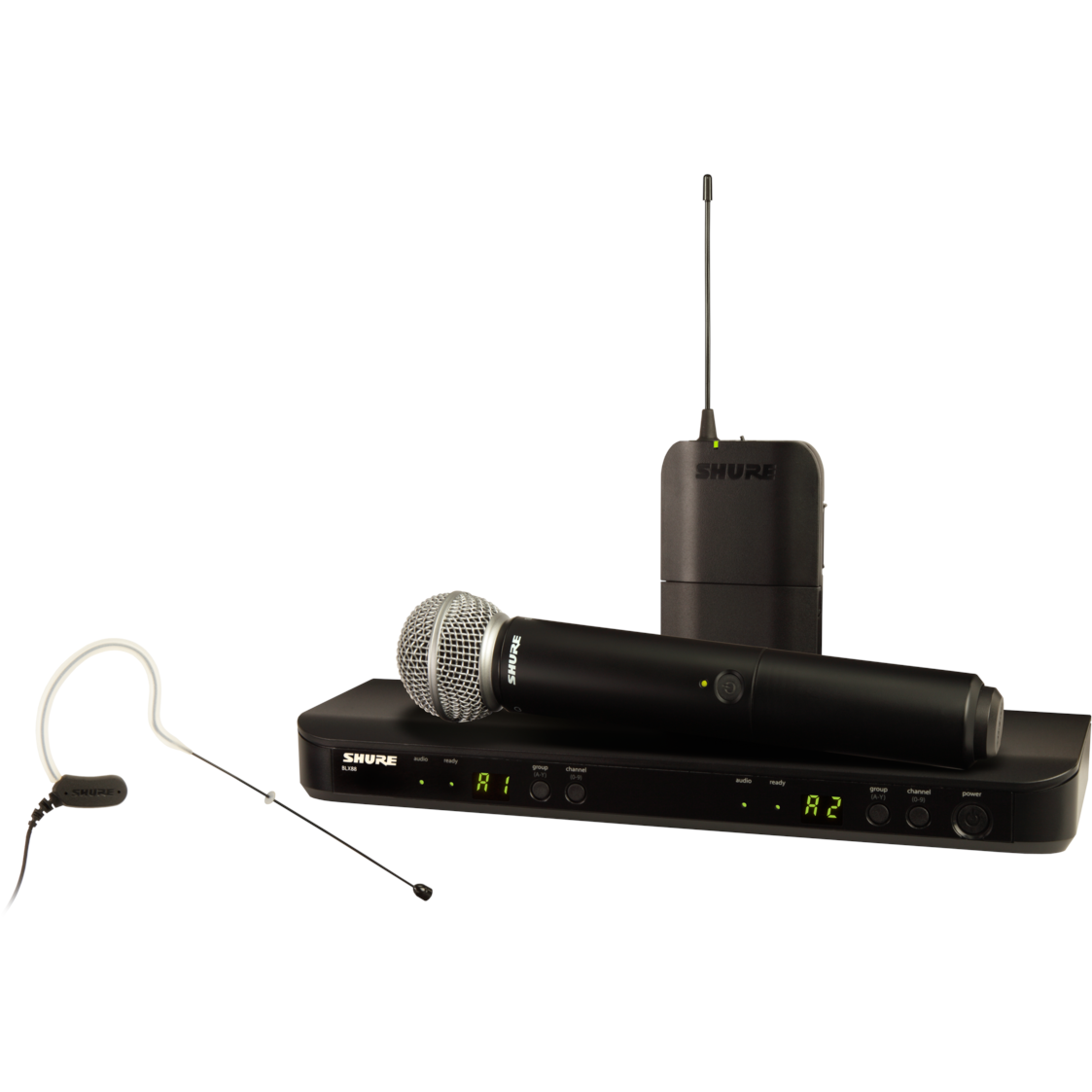 Shure BLX1288E/MX53-K14 draadloze microfoonset (614 - 638 MHz)