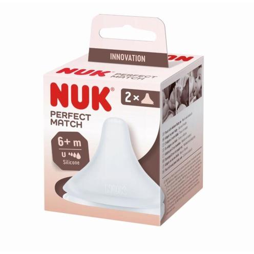 2 tétines Perfect Match taille flow control - NUK