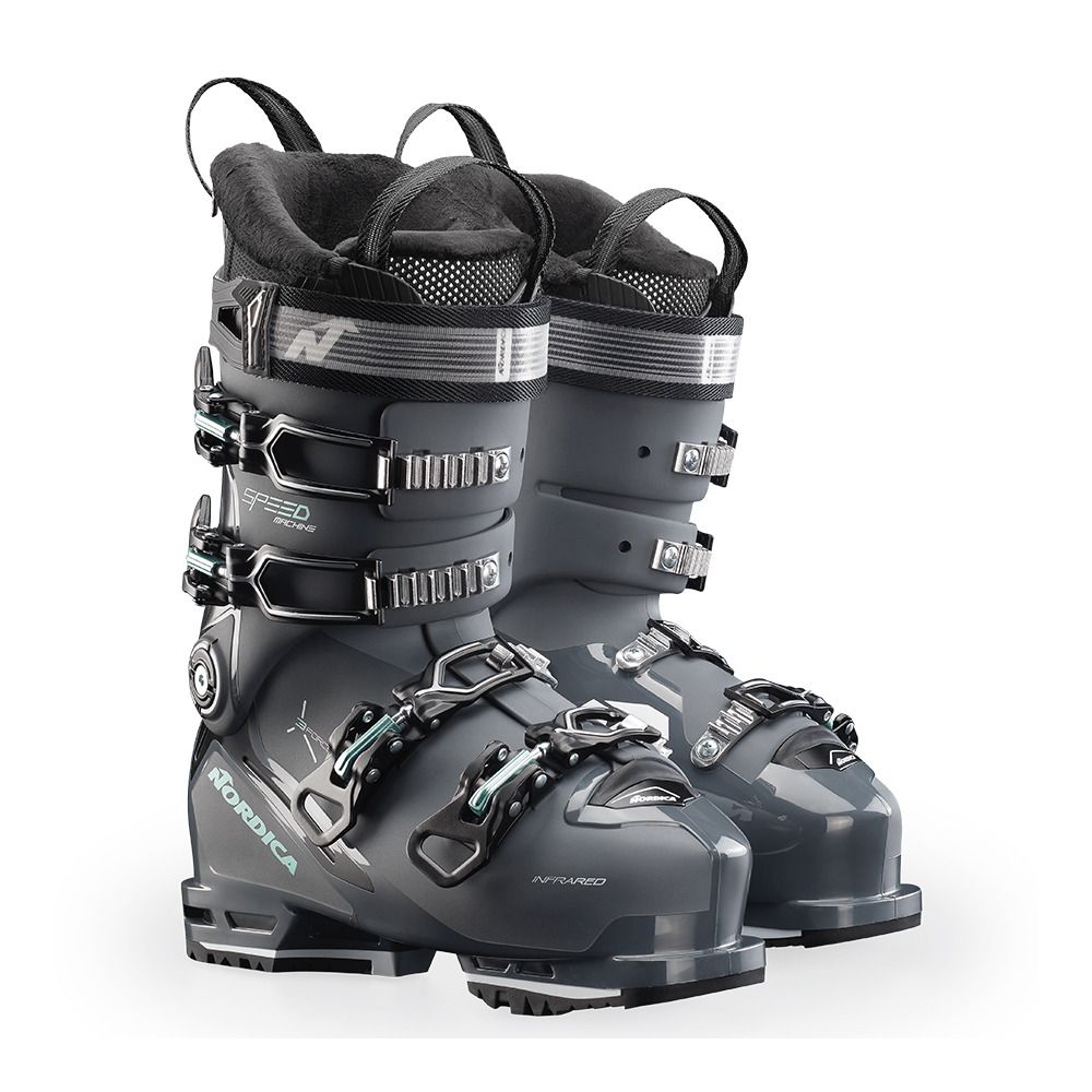 Nordica SPEEDMACHINE 3 95 W (GW) - Chaussures ski Femme anthracite/noir/vert