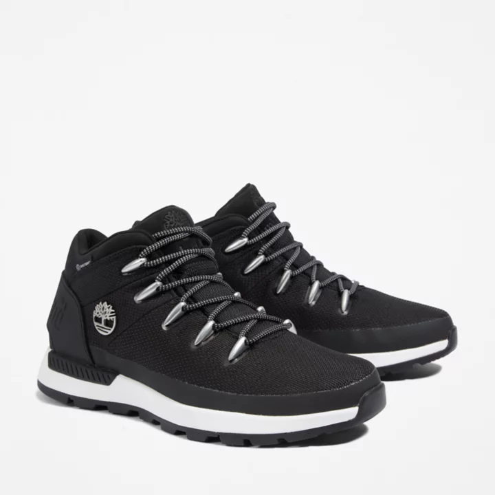 Bota de caminhada impermeável Sprint Trekker para homens, na cor preta.