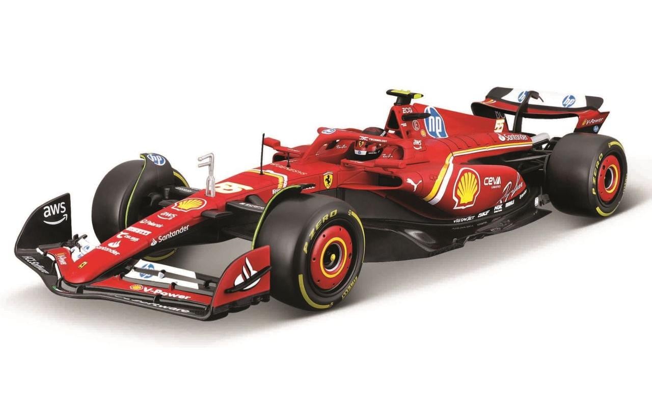 Ferrari F1 SF-24 Sainz 2024 1:18Sammlermodell im Massstab 1:18