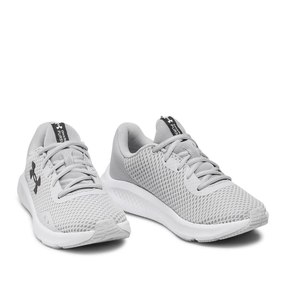 Under Armour UA CHARGED PURSUIT 3 - Chaussures running Femme halo gray/mod gray/black