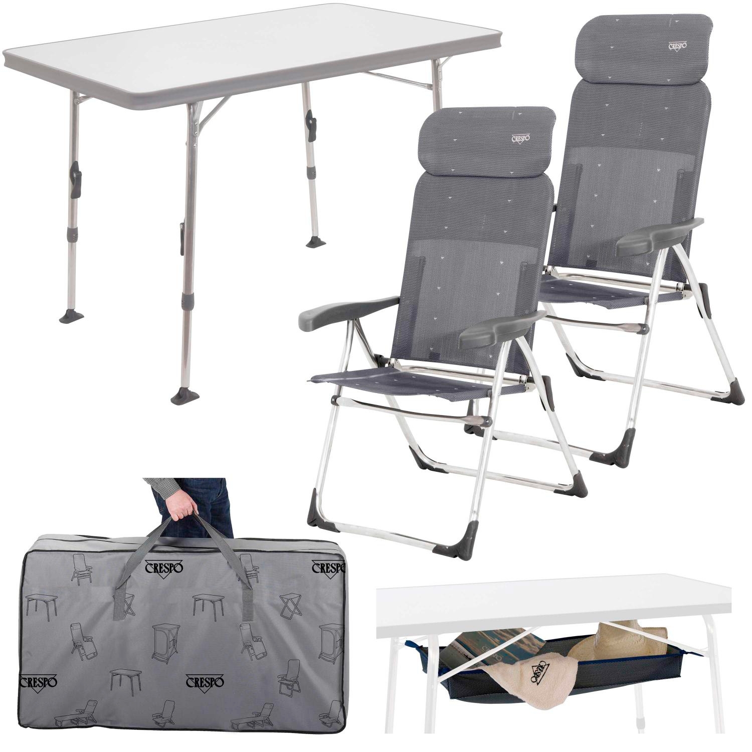 Crespo AL/213-CT Komplettset 5tlg Tisch   2 Stühle
