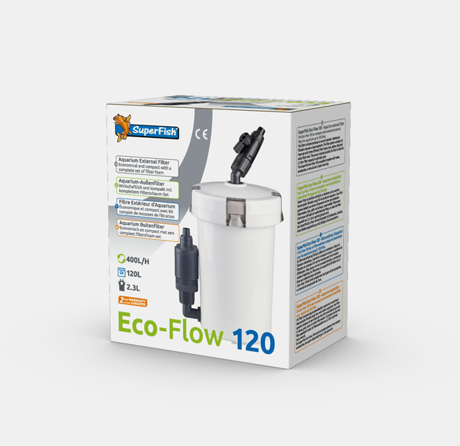 Superfish Eco Flow 120 met complete foam-set