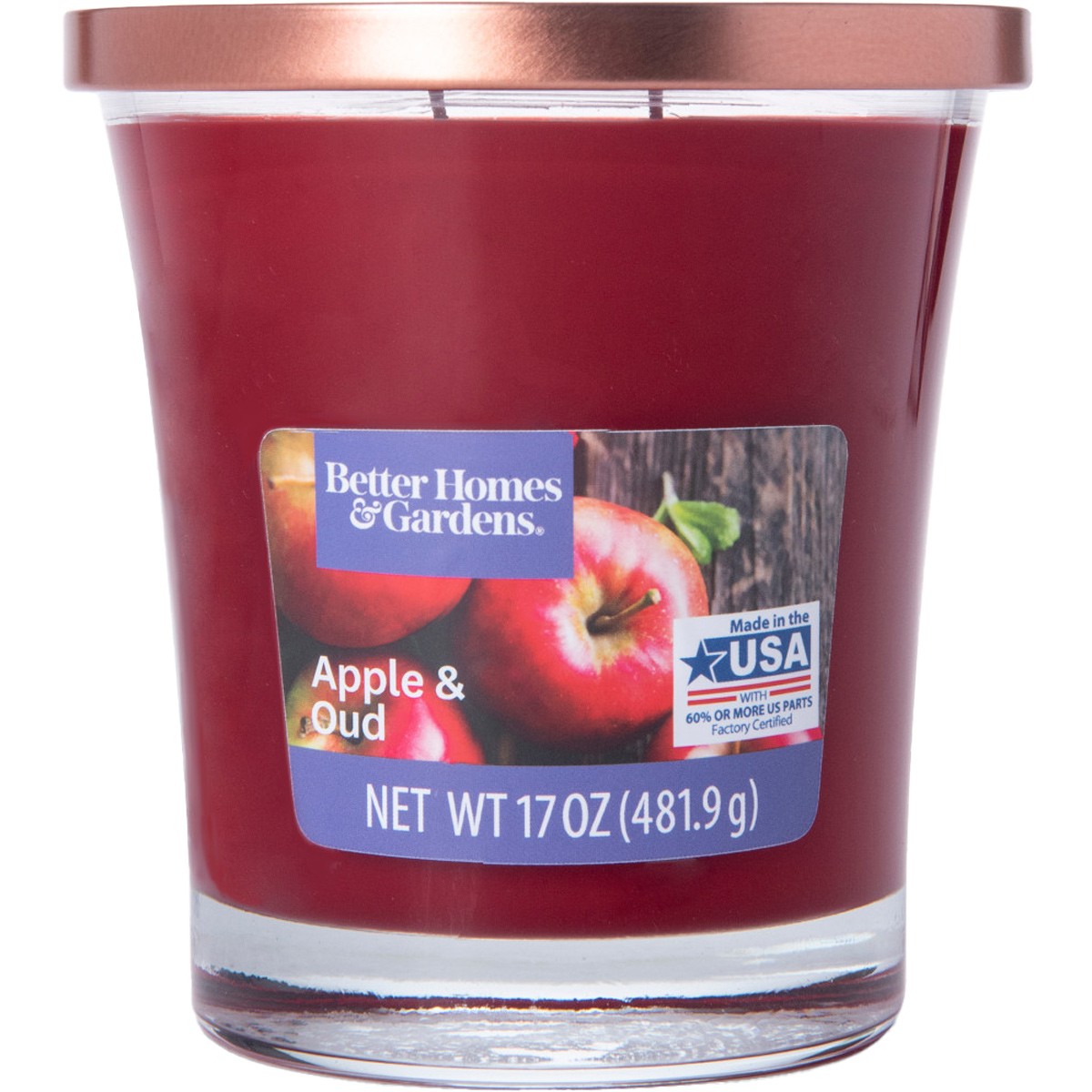 Bougie parfumée - Pomme & Oud - Orange & bois - 480 g