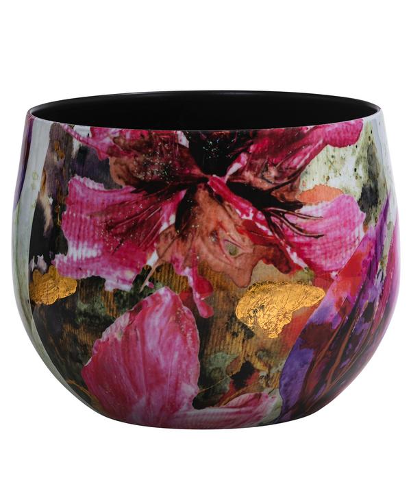 Dehner Metall-Übertopf Diva Magnolia,