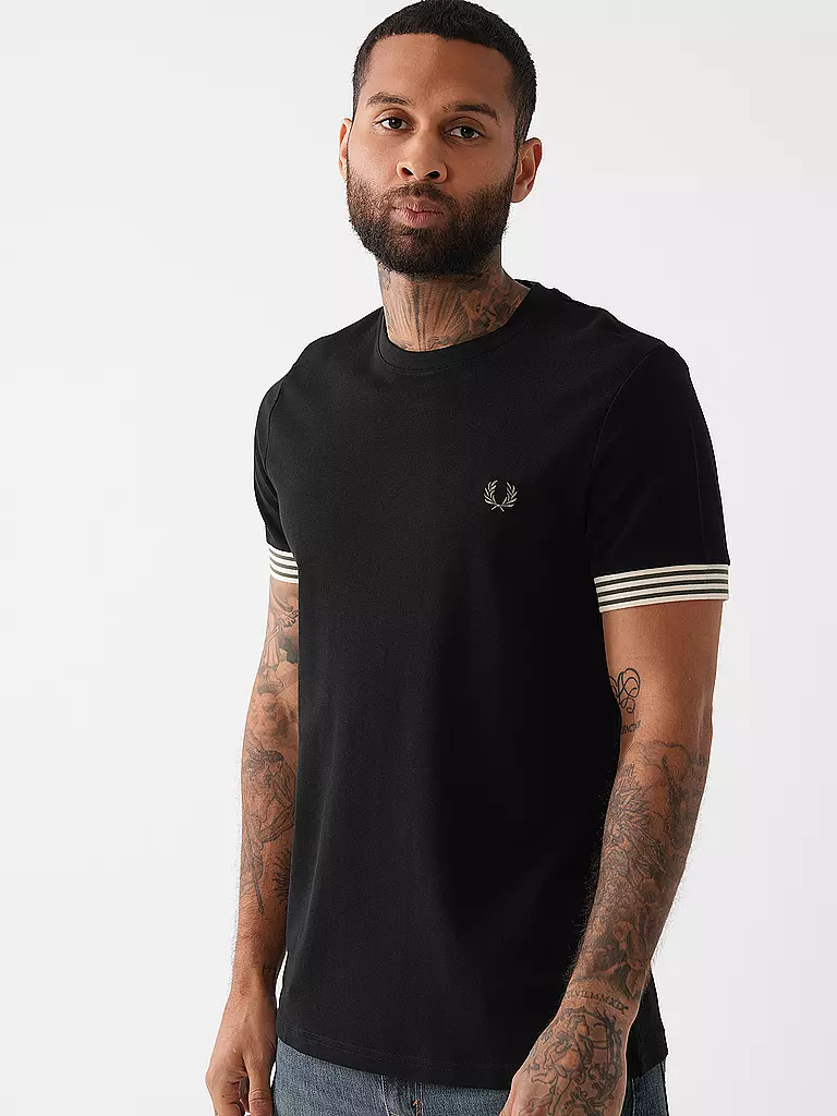 FRED PERRY T-Shirt schwarz