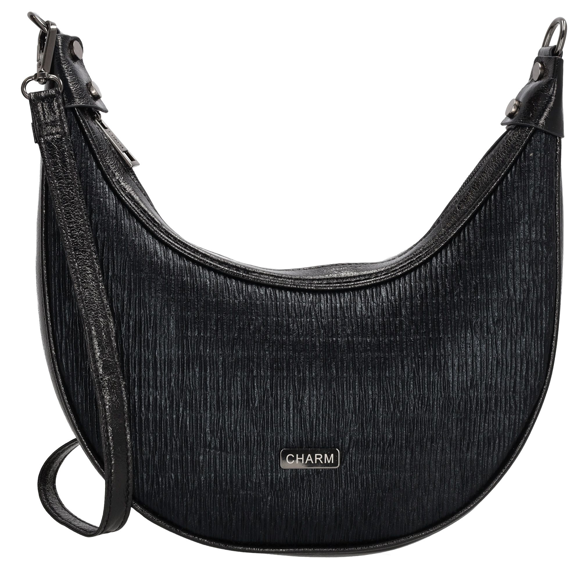 Charm London Kingsway Schoudertas Zwart