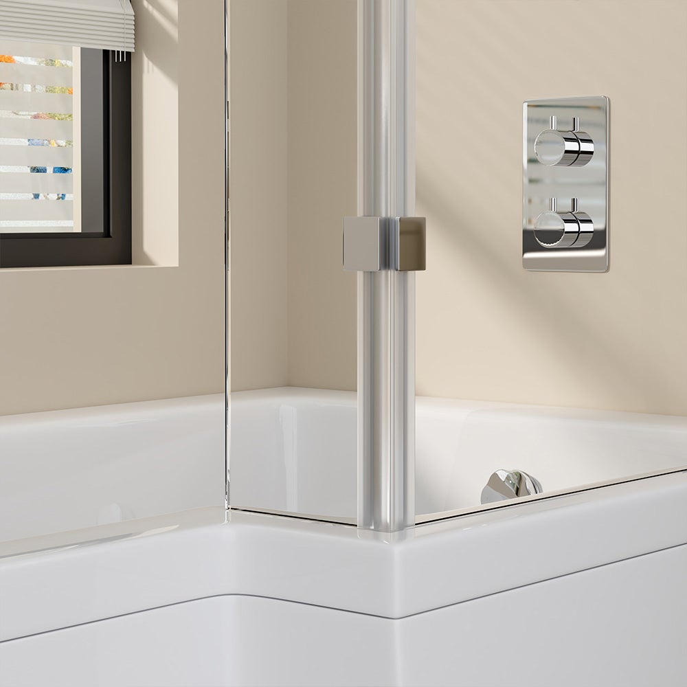 Home Deluxe - Bad met douchebak - ELARA Left-in-Hand - incl. complete accessoires en douchewand | Douchebak, bad met douche