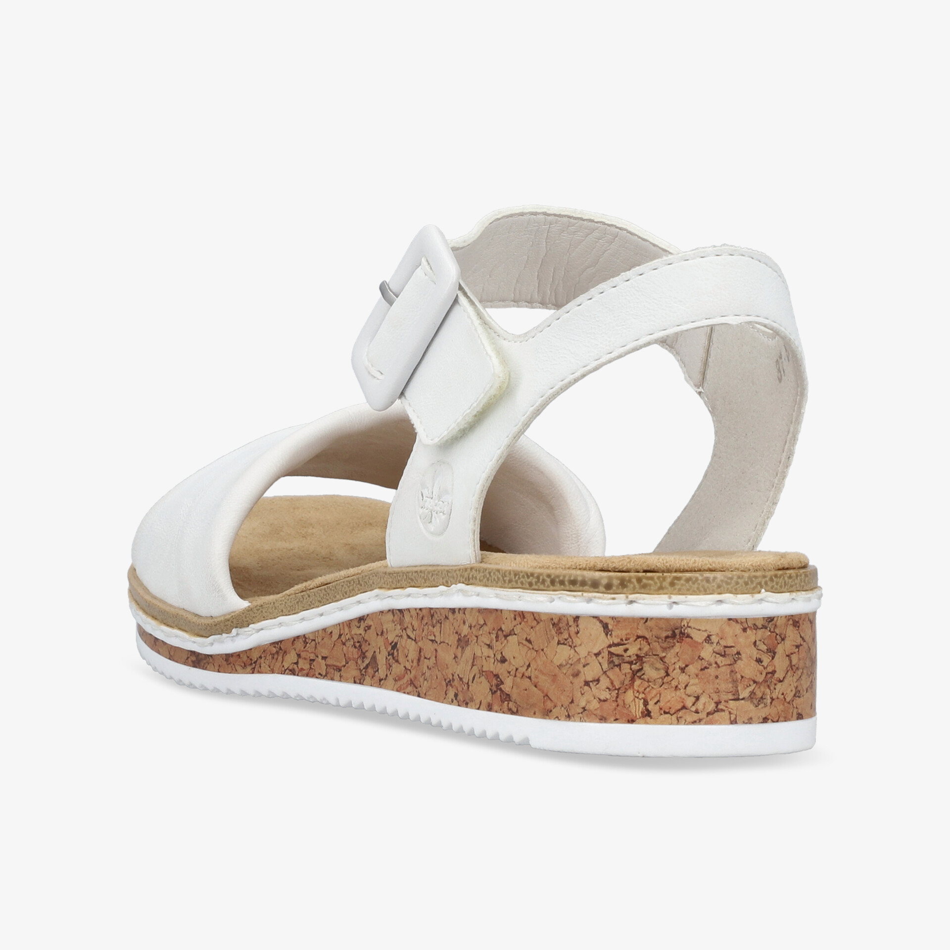 rieker Damen Keilsandalen weiß