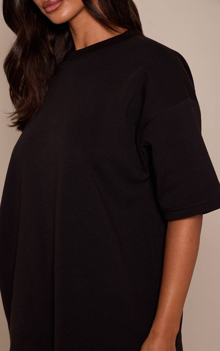 Noir T-shirt Oversize Boxy Petite