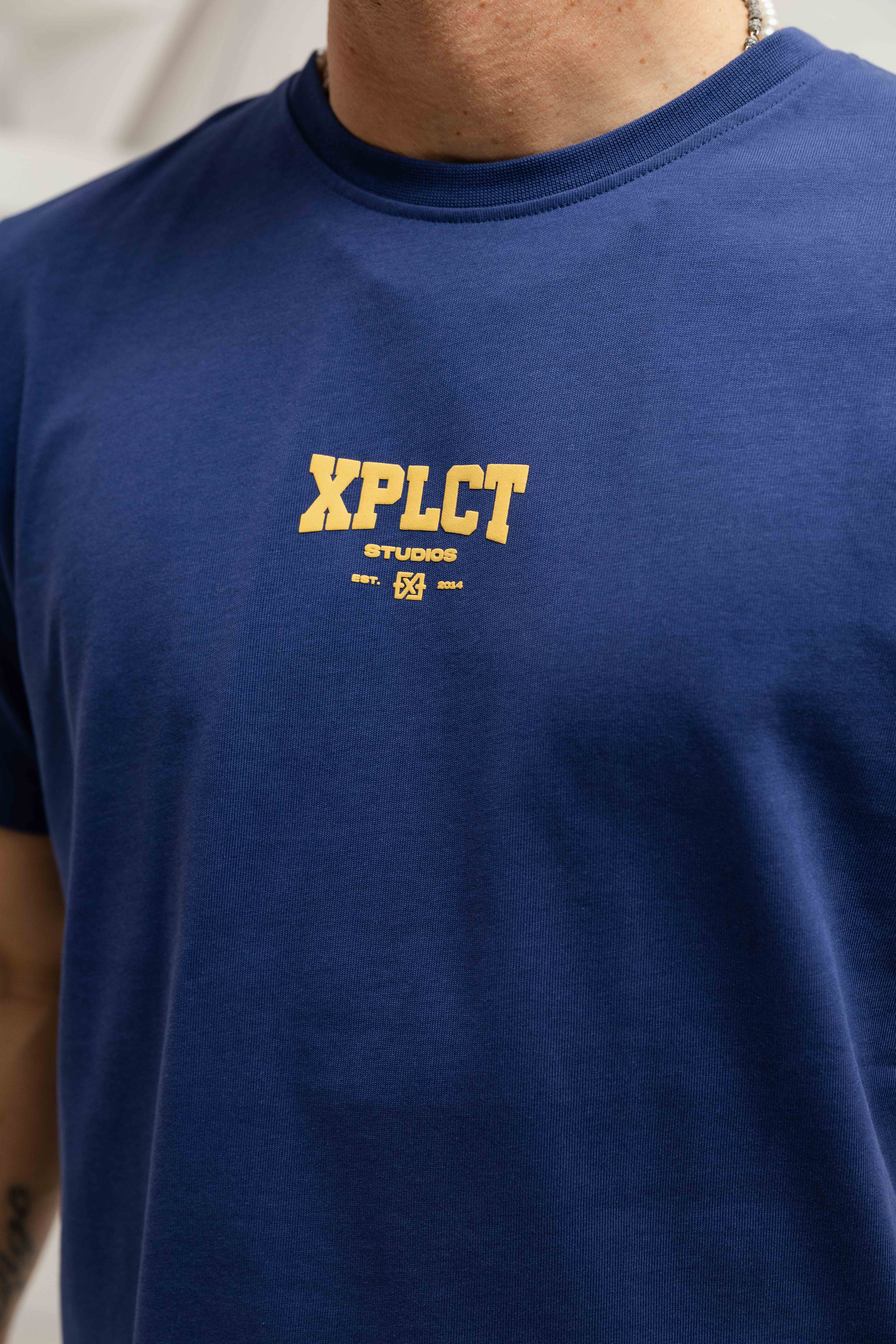 XPLCT Community T-Shirt Heren Donkerblauw