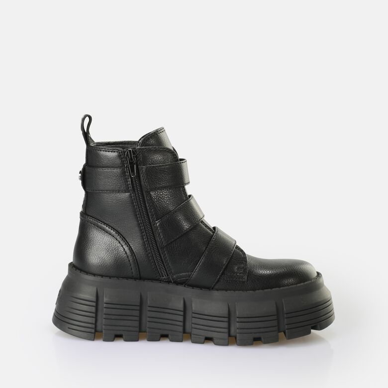 Ava Ankleboot Botte vegan, noir