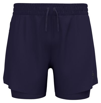 Short 2-En-1 Odlo Zeroweight 5'' Bleu Foncé