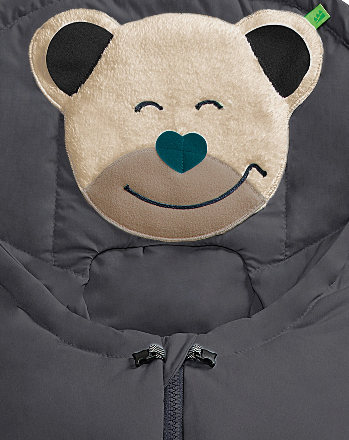 Fußsack Mucki® BEAR (81cm) in nachtgrau