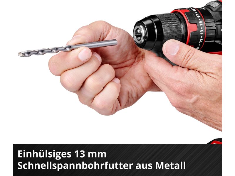 Einhell Akku-Schlagbohrschrauber TE-CD 18/44 Li-i (1 x 2.5A Akku-Schlagbohrschrauber mit 2-Gang Getriebe