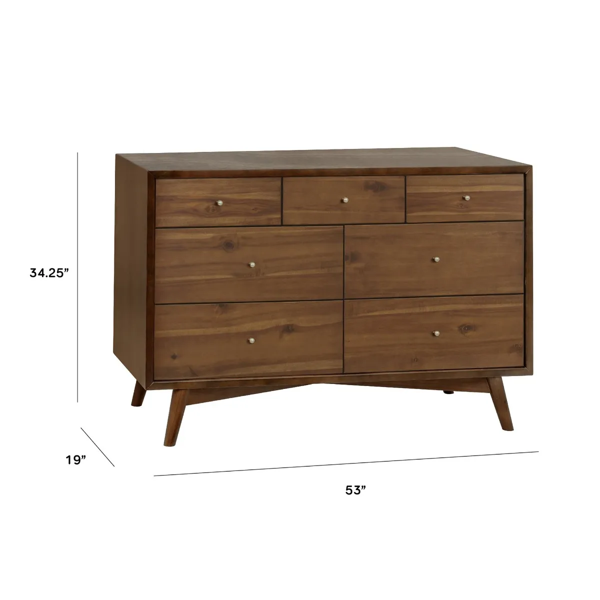 Babyletto Bureau 7 Tiroirs Palma - Noyer