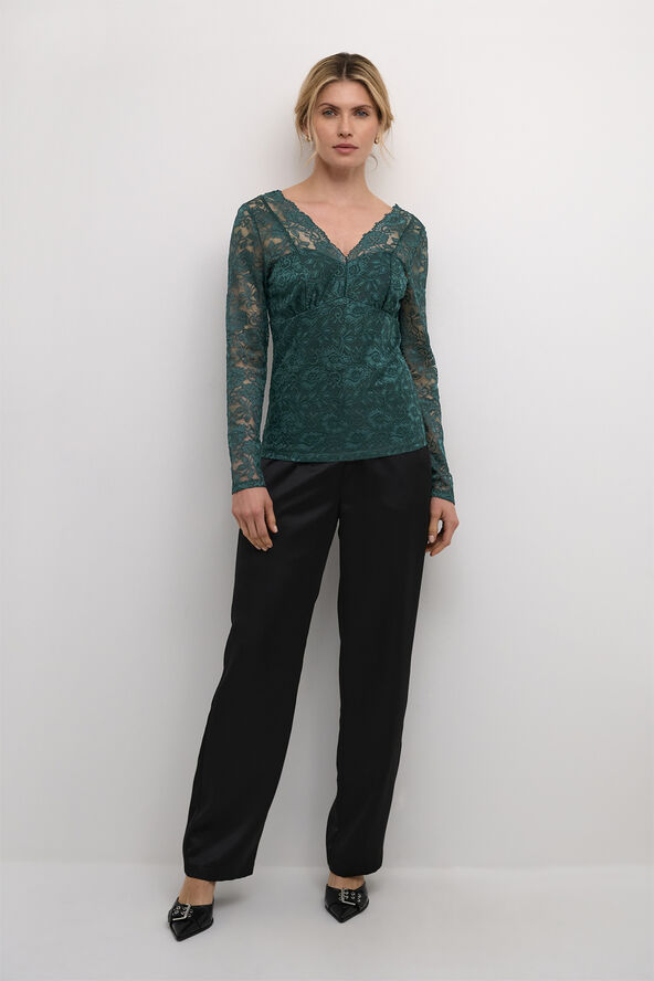 Cream CRGlaze Blouse w. Lining Ponderosa pine
