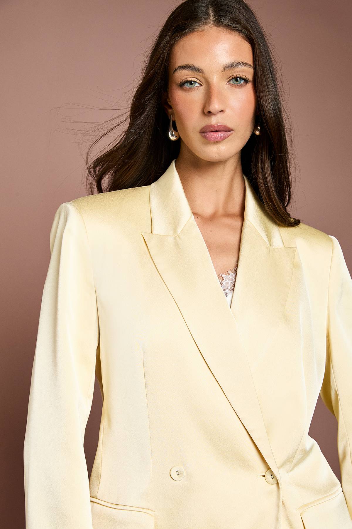 Coast Blazer Croisé En Satin