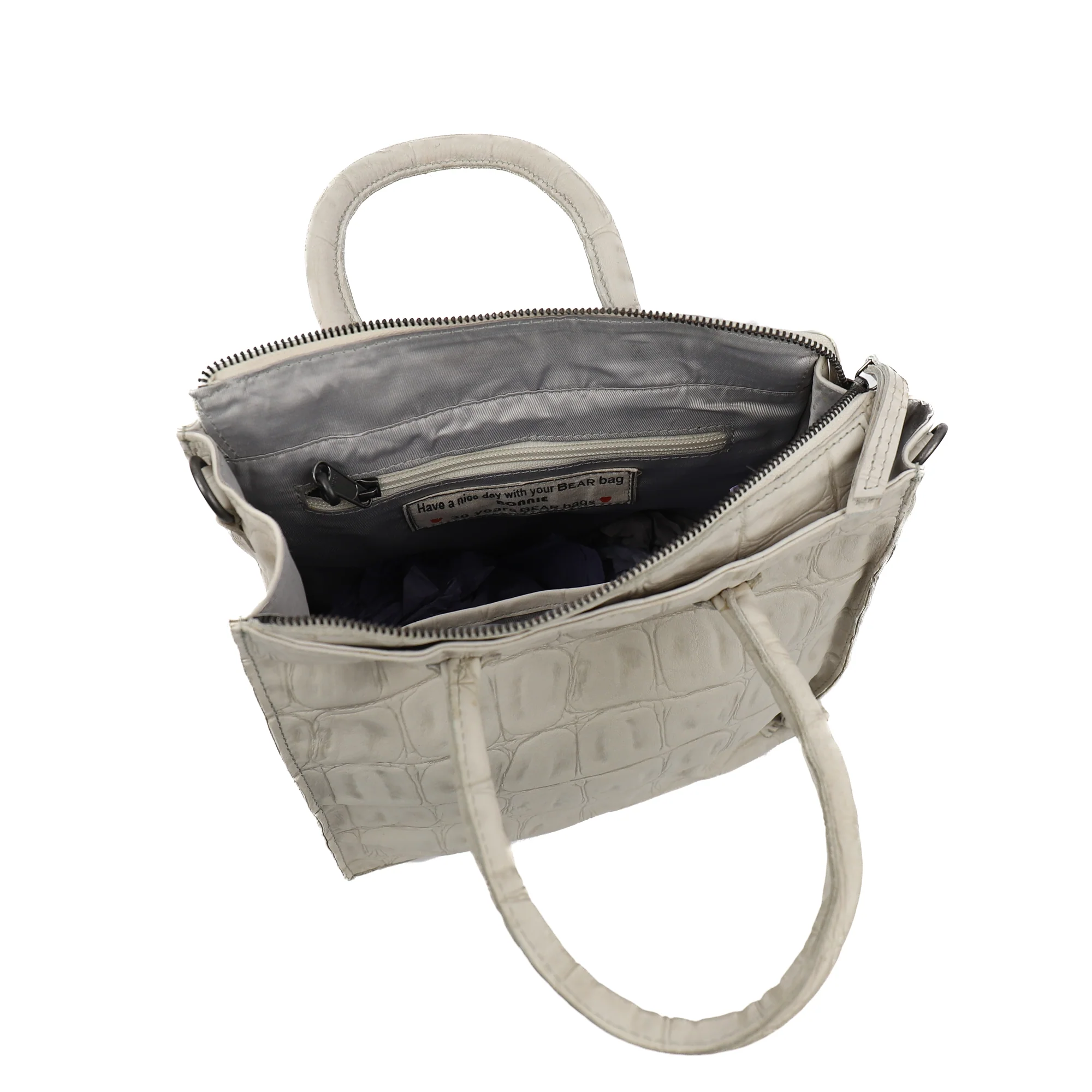 Bear Design Croco Hand Schoudertas Bonnie Dove CR2172