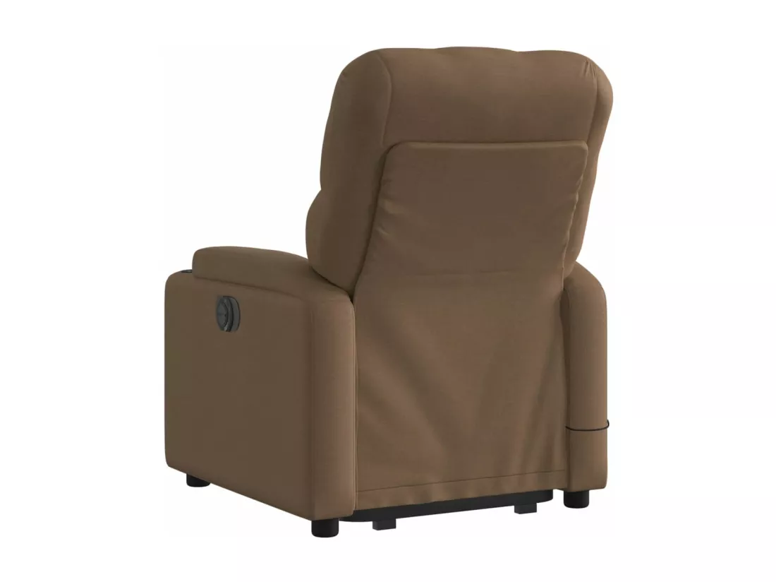 Fauteuil inclinable massant électrique Marron Tissu