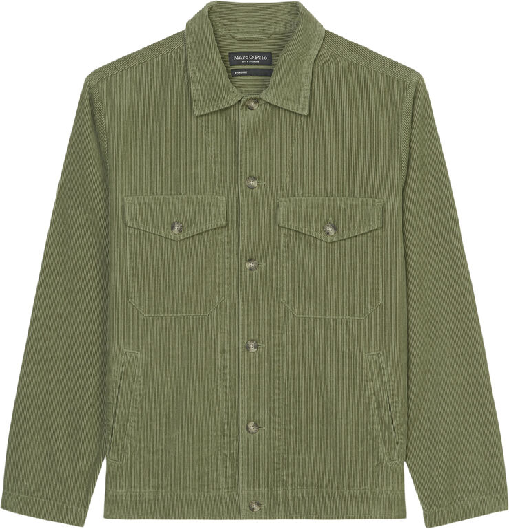 Marc O’Polo Overshirt with bowling collar, bott Victorian mist