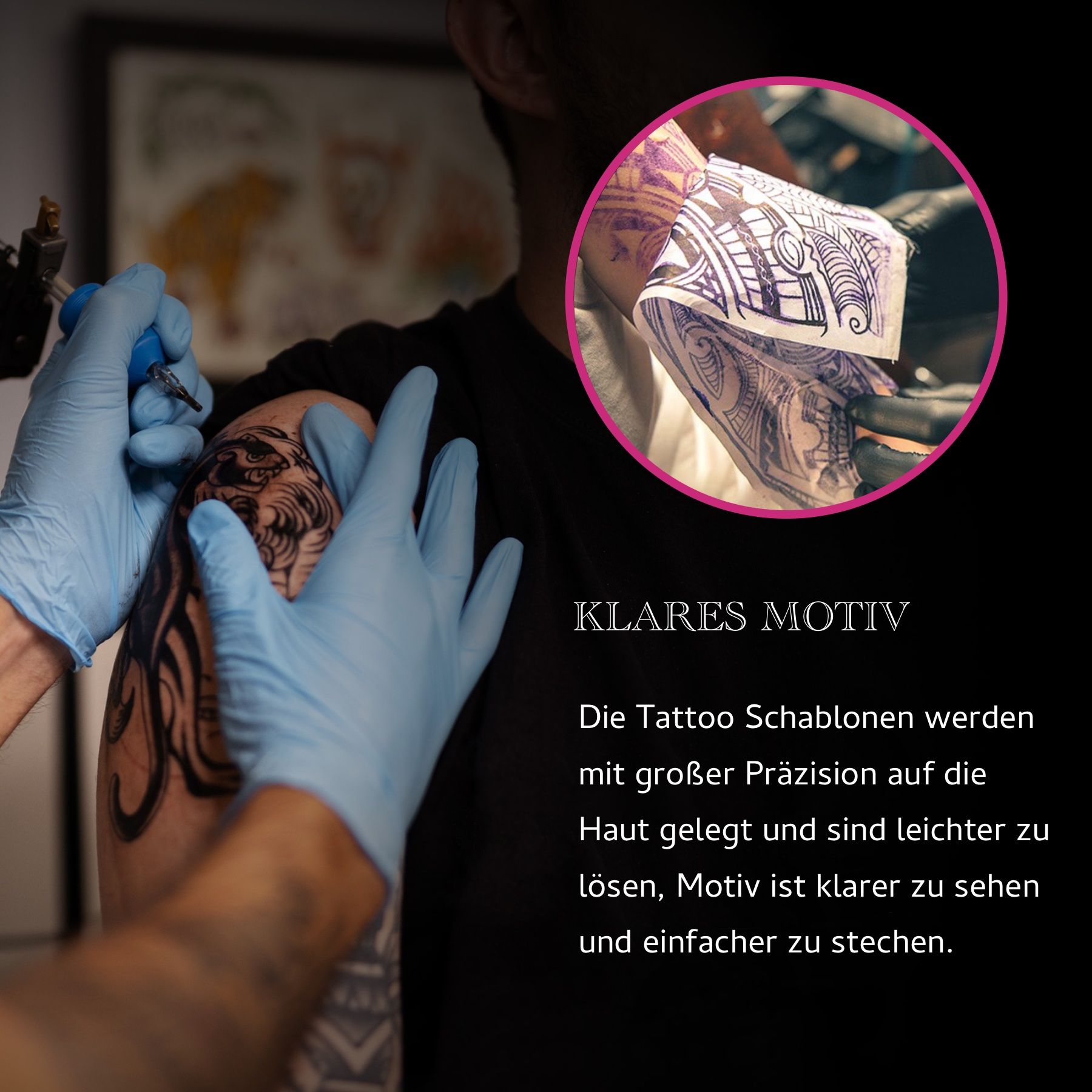 P-Beauty Tattoo Schablonen Stencil Solution