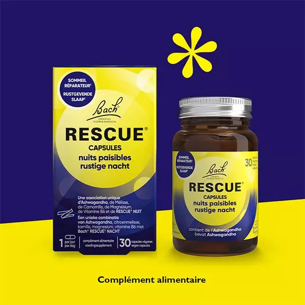 Cápsulas RESCUE Noites Tranquilas - 30 unidades