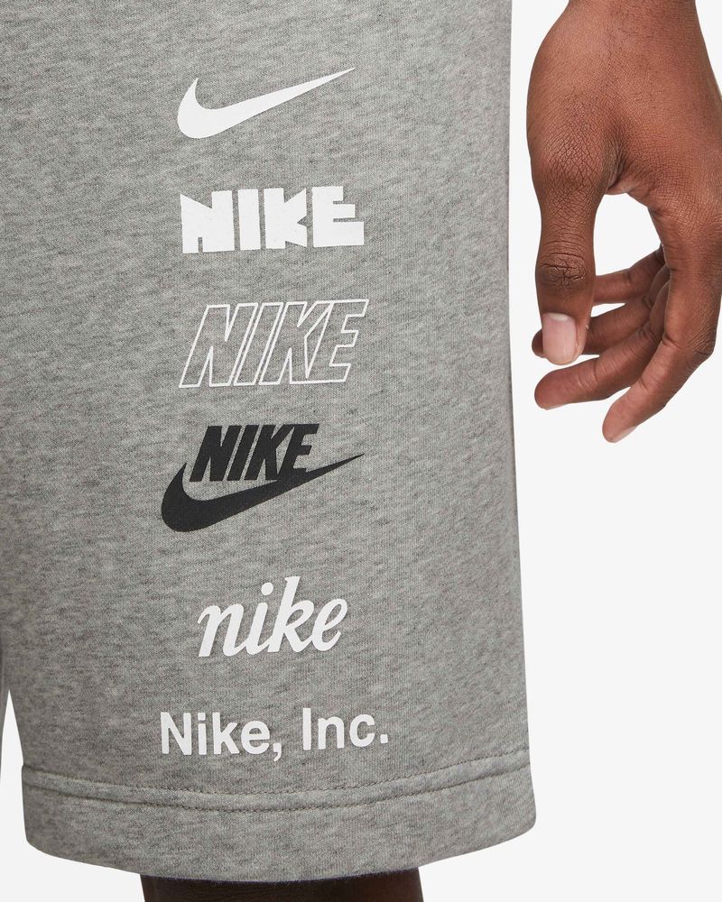 Short Nike Sportswear Club Fleece Gris pour homme