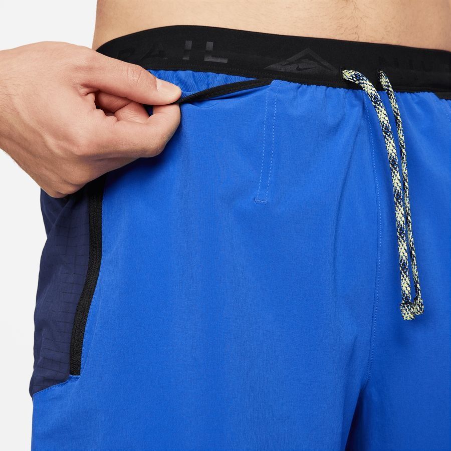 Nike Short Running Dri-FIT Second Sunrise 5'' Brief - Bleu/Bleu Marine/Citron