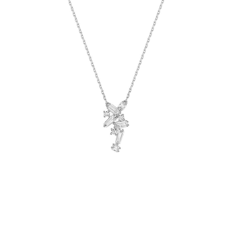 Collier Femme - Oxyde de zirconium - Or 18 Carats - Longueur : 42 cm