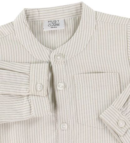 Hust and Claire SkjorteBody l/æ - Bertil - Beige/Off White