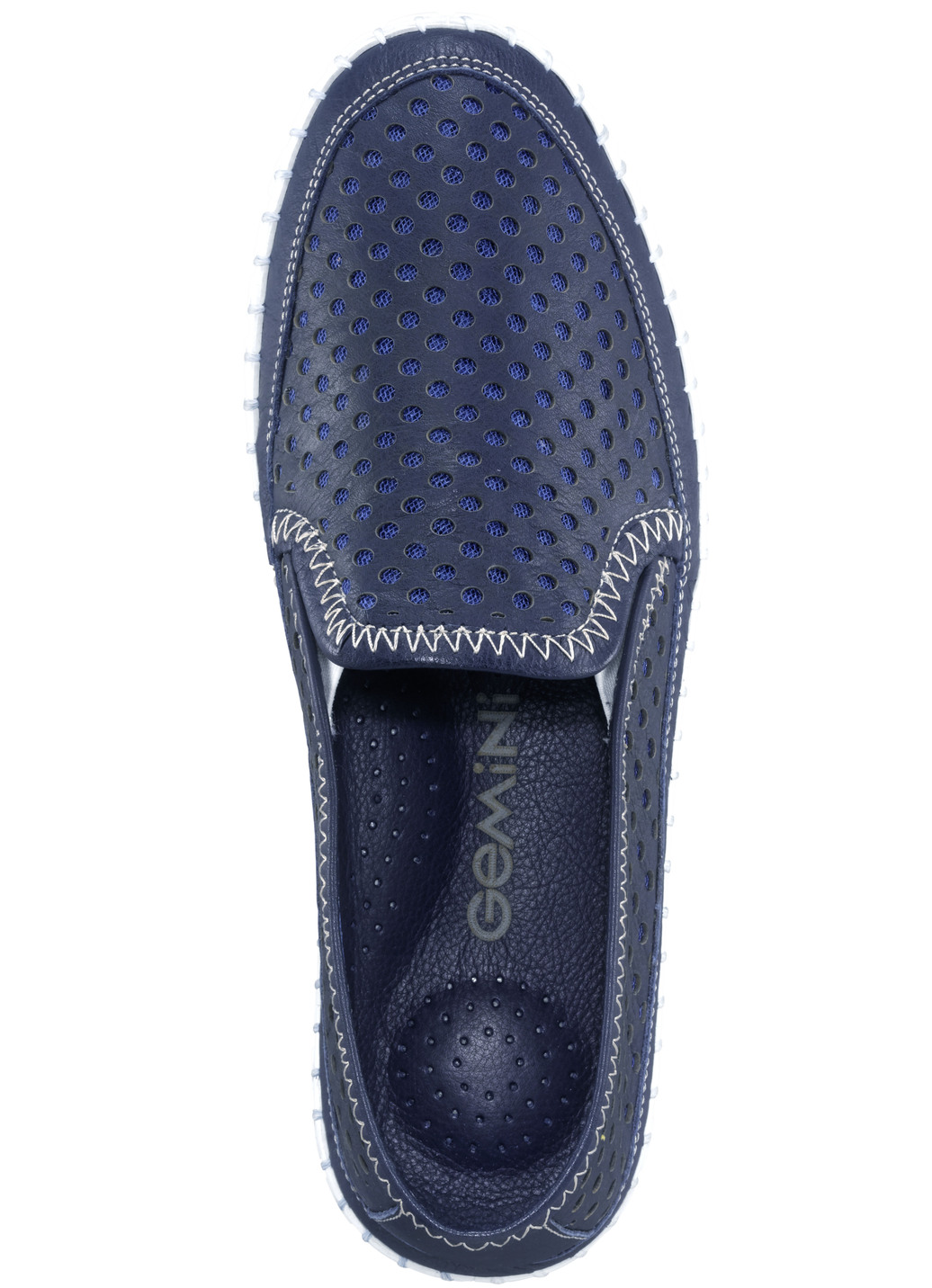 Gemini Slipper mit sommerlich perforiertem Rind-Nappaleder