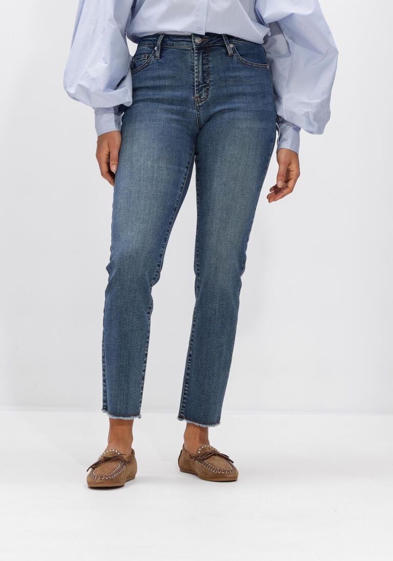 blauwe janice slim fit jeans cooper