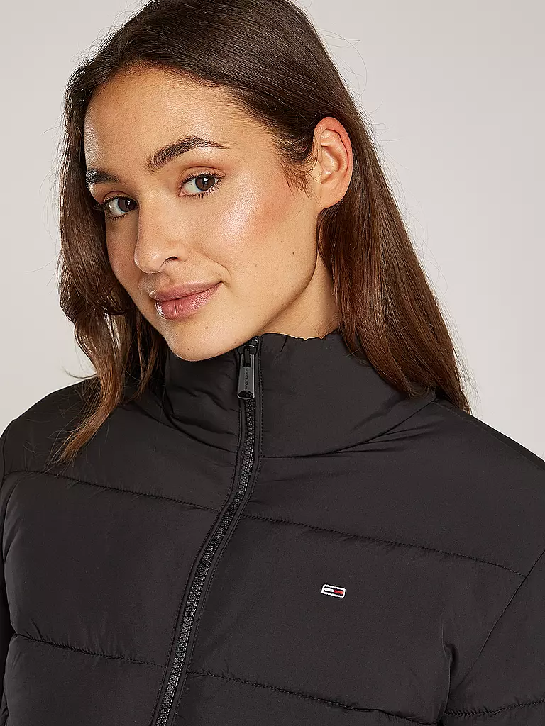 TOMMY JEANS Steppjacke schwarz
