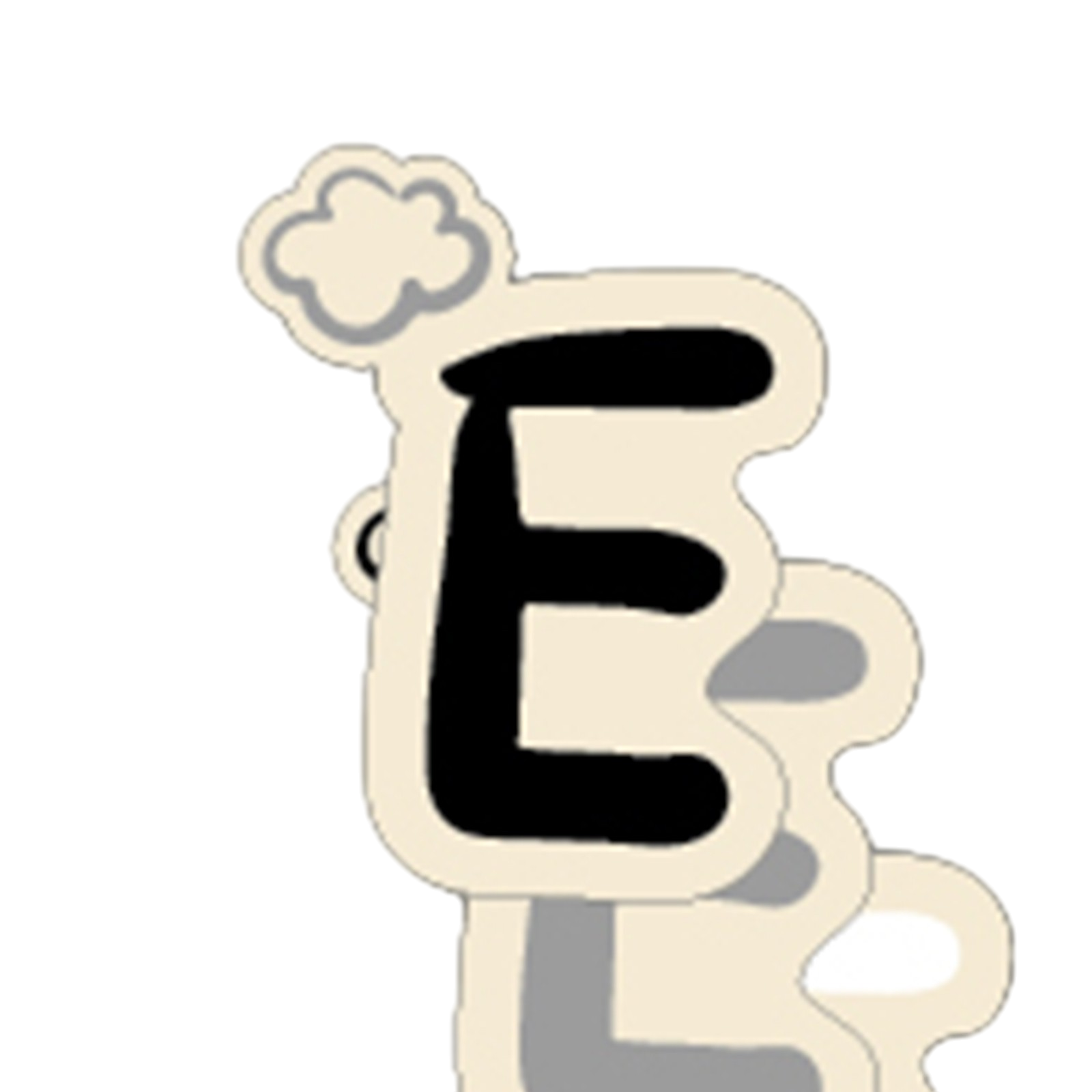 Buchstaben klein E